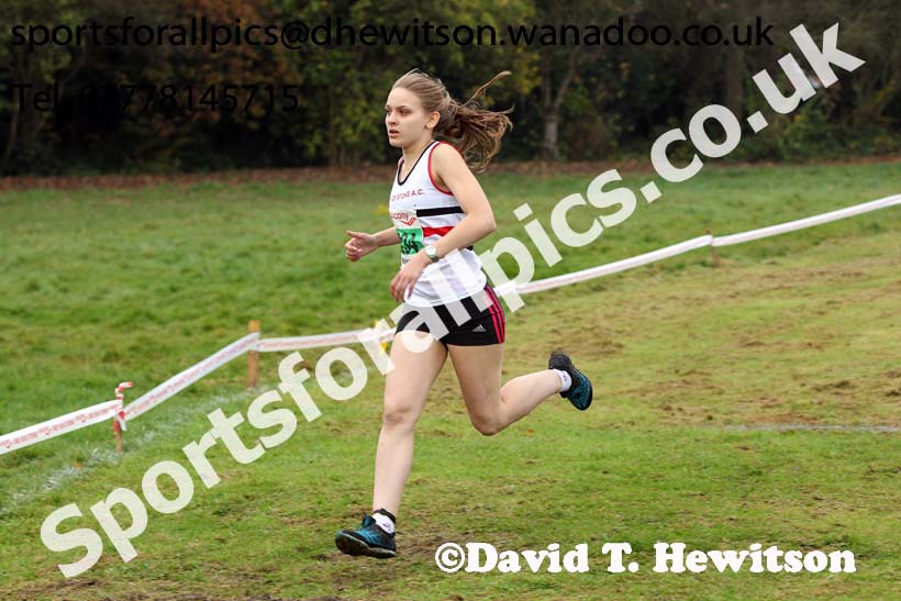 Junior women, National Cross Country Relays, Berry Park, Mansfield. Photo: David T. Hewitson/Sports for All Pics